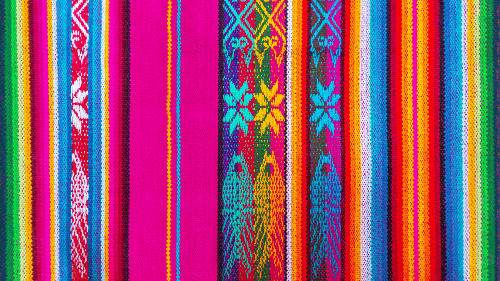 bright Indigenous woven fabric